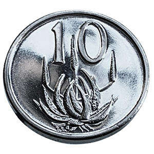 1971 South Africa 10c proof nickel