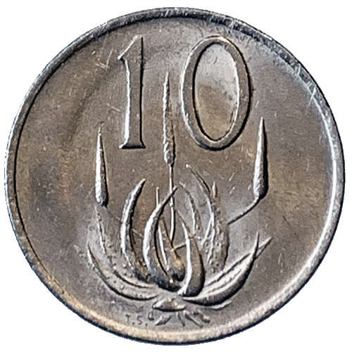 1983 South Africa 10c nickel Fine
