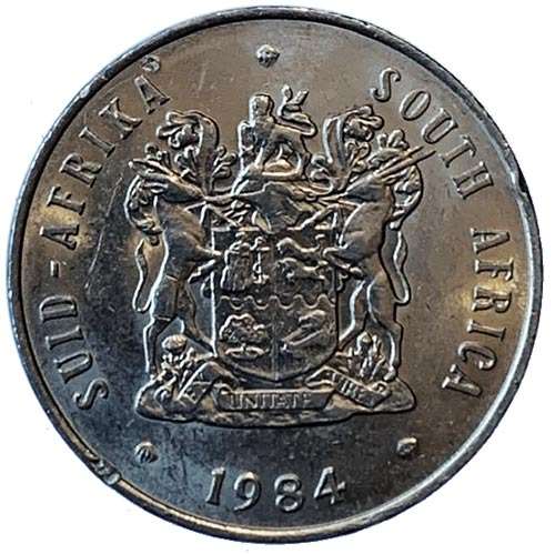 1984 South Africa 20c pure nickel Very Fine