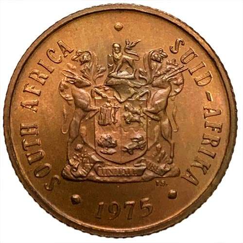 1975 South Africa 2c bronze Uncirculated