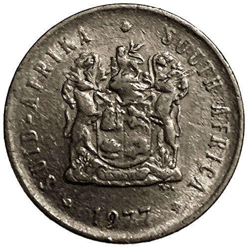 1977 South Africa Coat of Arms 5c