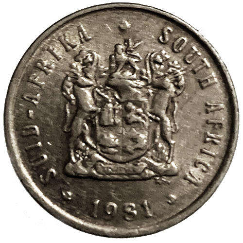 1981 South Africa Coat of Arms 5c