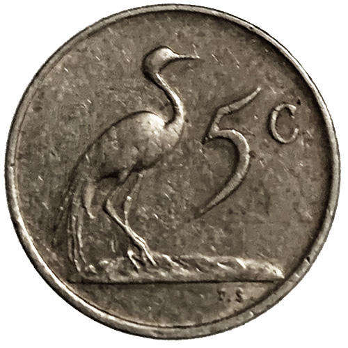 1981 South Africa Coat of Arms 5c