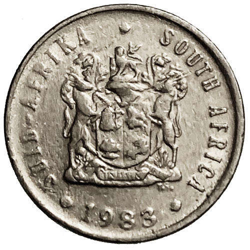 1983 South Africa Coat of Arms 5c