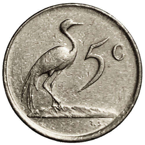 1983 South Africa Coat of Arms 5c