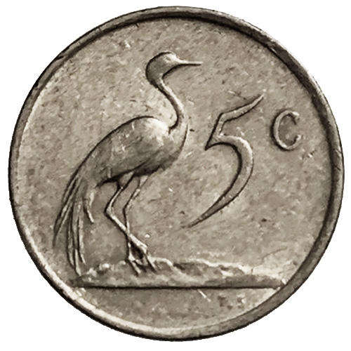1984 South Africa Coat of Arms 5c