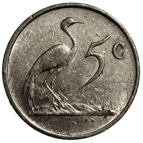 1985 South Africa Coat of Arms 5c