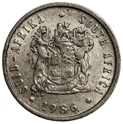 1986 South Africa Coat of Arms 5c