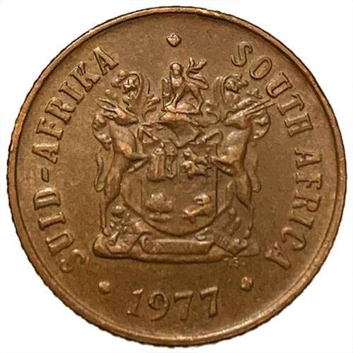 1977 South Africa 1c bronze Very Fine