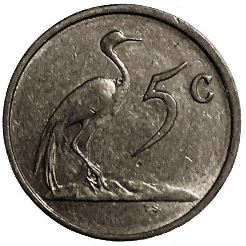 1986 South Africa Coat of Arms 5c