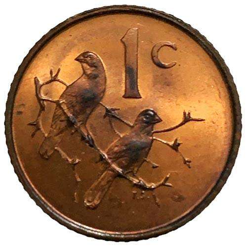 1968 South Africa Charles Swart Afrikaans 1c Uncirculated bronze