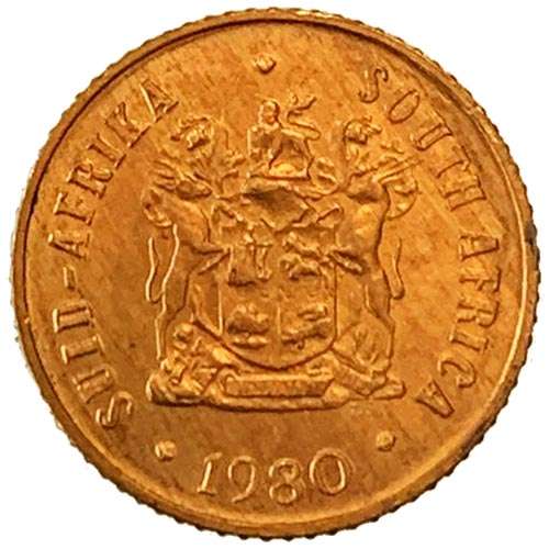 1980 South Africa 1c bronze Fine