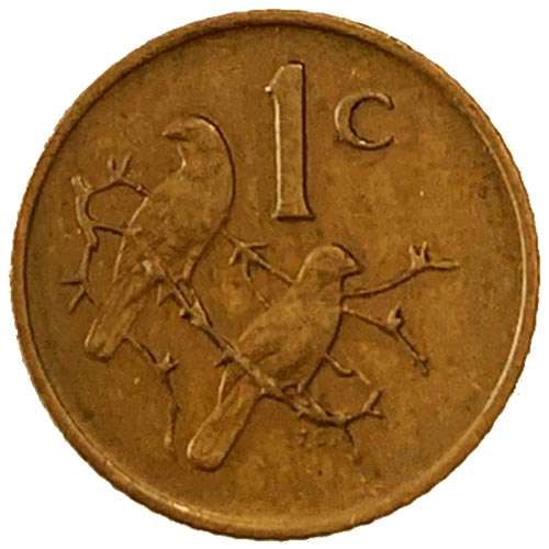 1973 South Africa 1c bronze