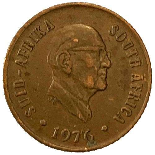 1976 South Africa Jacobus Johannes Fouche 1c bronze