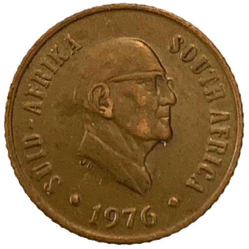 1976 South Africa Jacobus Johannes Fouche 1c bronze