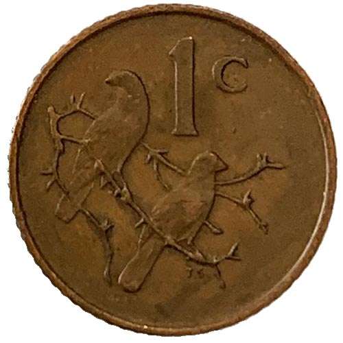 1968 South Africa Charles Robberts Swart Afrikaans 1c bronze