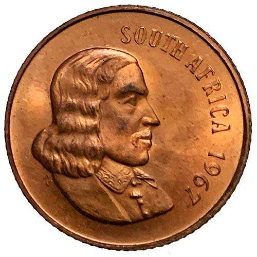 1967 South Africa Jan Van Riebeeck English 2c Uncirculated bronze