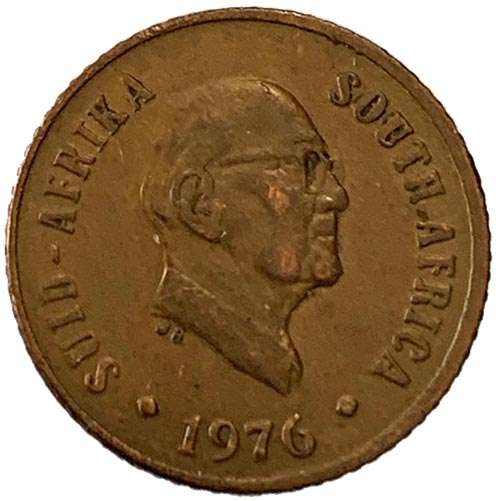 1976 South Africa Jacobus Johannes Fouche 1c bronze