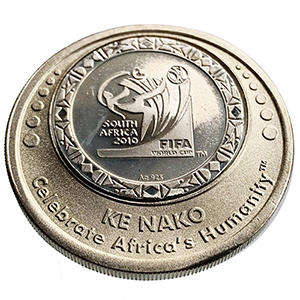 2010 Fifa World Cup Interactive Spinning Rotating Silver Medallion in original box with Certificate