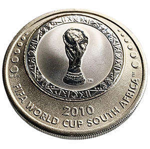 2010 Fifa World Cup Interactive Spinning Rotating Silver Medallion in original box with Certificate