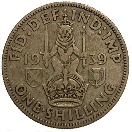 1939 Scotland United Kingdom George VI One Shilling
