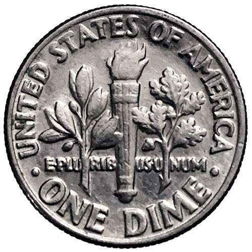 1984 USA Roosevelt Dime D 17,9mm copper-nickel clad