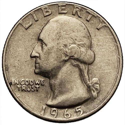 1965 USA Washington Quarter Dollar