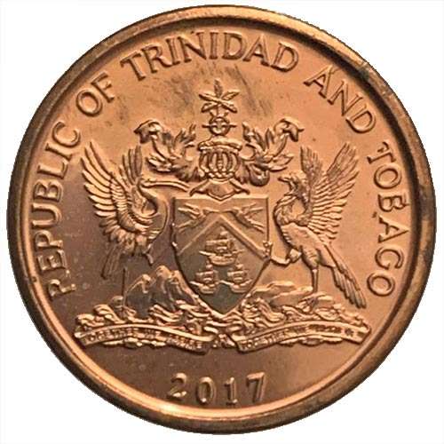 2017  Trinidad and Tobago 5c Uncirculated