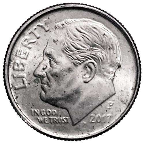 2007 USA 1 Roosevelt Dime D 17,9mm copper-nickel clad