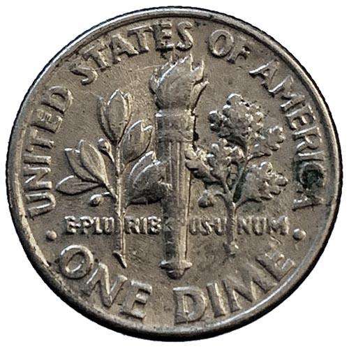1987 USA Roosevelt Dime D 17,9mm copper-nickel clad
