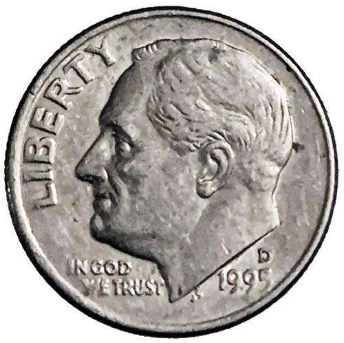 1995 USA Roosevelt Dime D 17,9mm copper-nickel clad