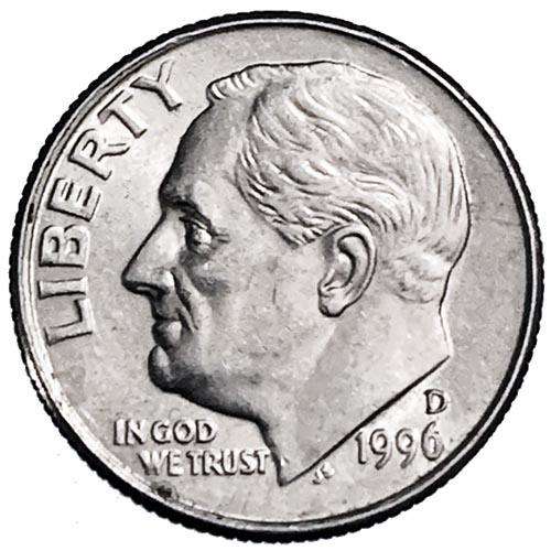 1996 USA Roosevelt Dime D 17,9mm copper-nickel clad