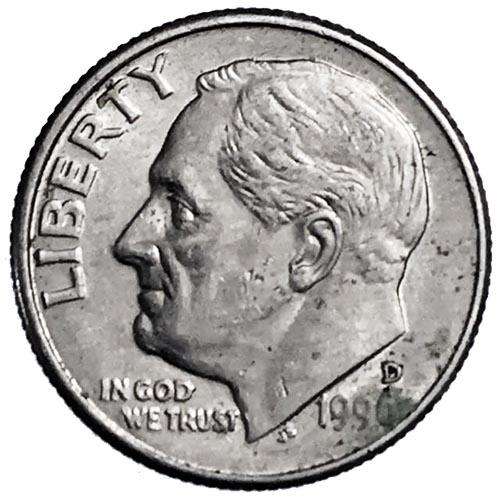 1996 USA Roosevelt Dime D 17,9mm copper-nickel clad