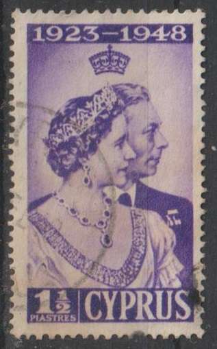 Cyprus Greek The 25th Wedding Anniversary of King George VI and Queen Elizabeth 1948
