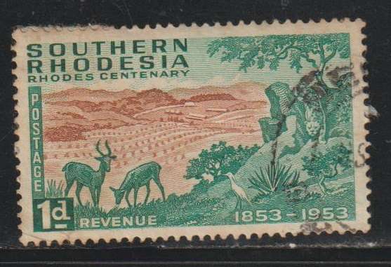 Southern Rhodesia The 100th Anniversary of the Birth of Cecil Rhodes 1953