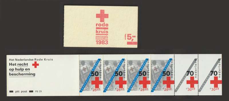 Netherlands Complete Booklit Red Cross 1983 CV R75+