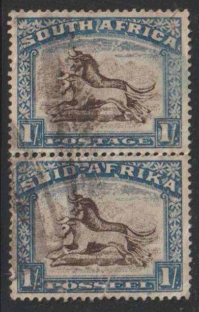 South Africa Local Motives 1Shilling Country name in English or Afrikaans 1933