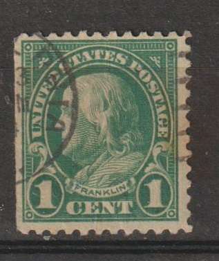 United States Benjamin Franklin 1923 (Perforation 11)