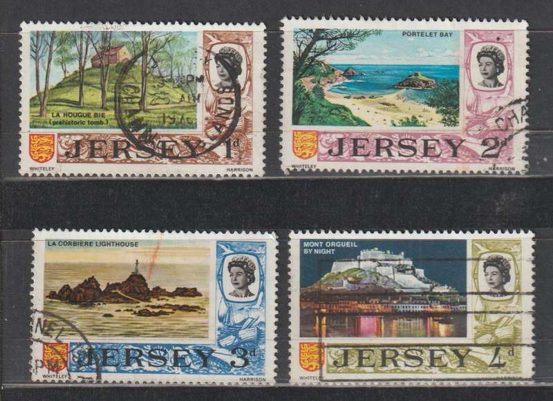 4 Jersey Stamps Definitive Issue 1969