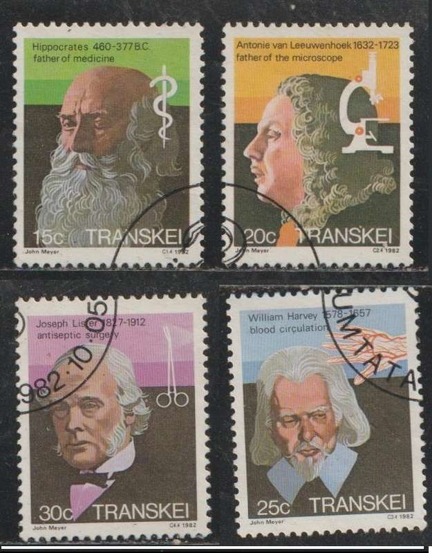 Transkei CTO Famous People of Medicine 1982 CV R45+