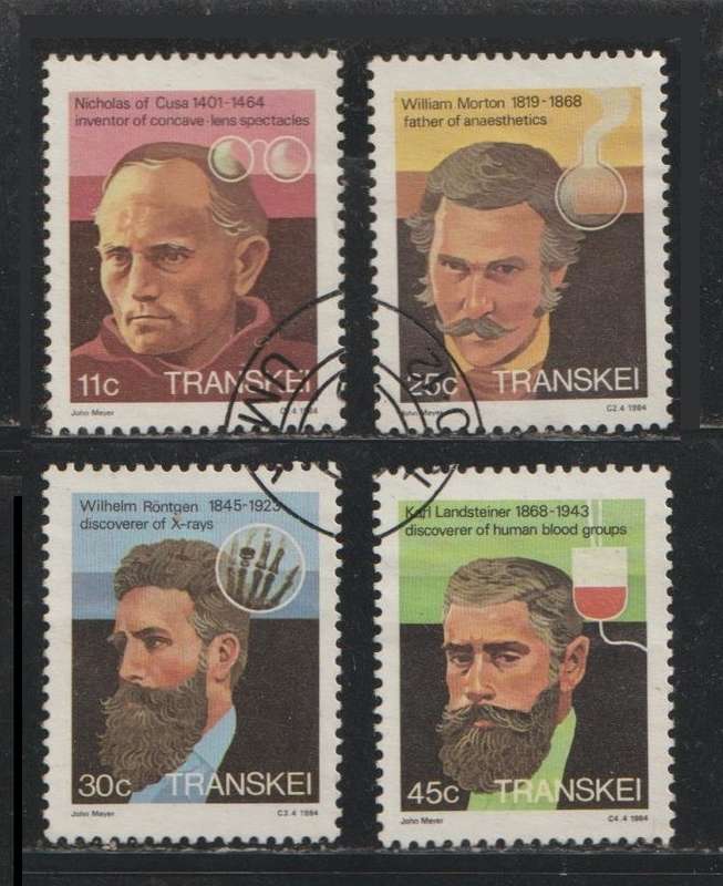 Transkei CTO Famous People of Medicine 1984 CV R50+