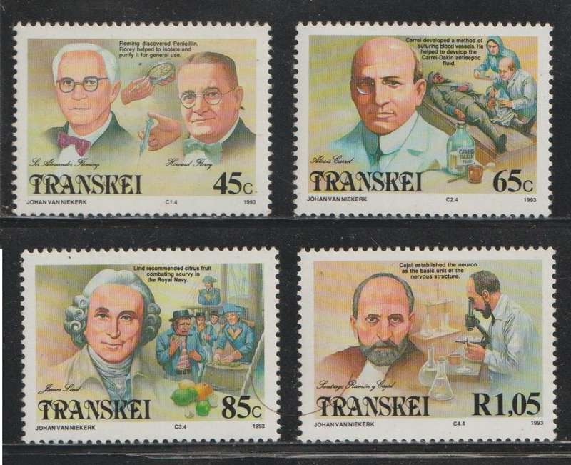 Transkei UMM Famous People of Medicine 1991 CV R130+