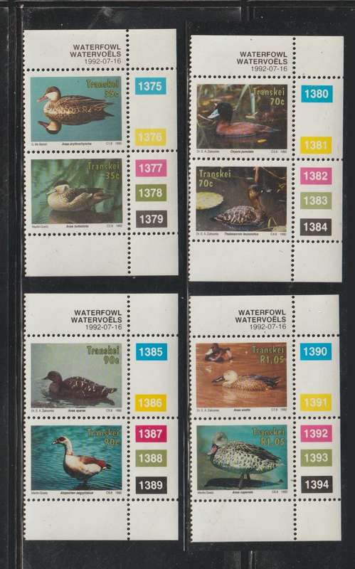 Transkei UMM Waterbirds 1992 CV R150+