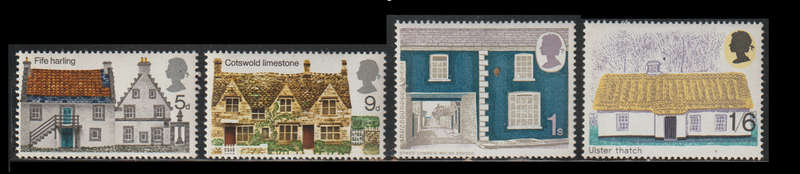 Great Britain UMM Set British Rural Architecture !970 CV R25