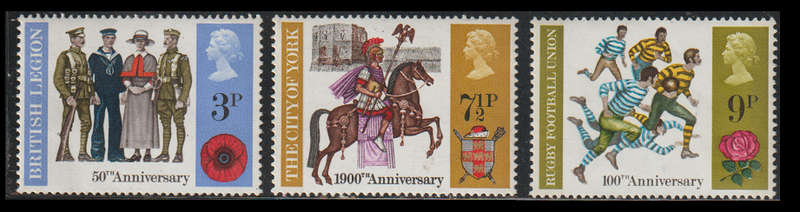 Great Britain UMM Set Anniversaries 1971 CV R25
