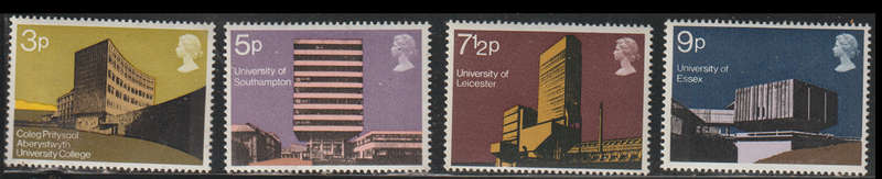 Great Britain UMM Set Modern University Buildings 1971 CV R40