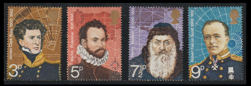 Great Britain UMM Set British Polar Explorers 1972 CV R35