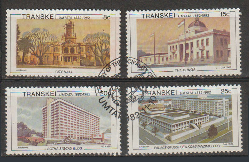 Transkei CTO Set The 100th Anniversary of Umtata 1982