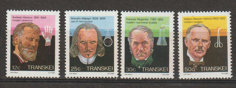 Transkei UMM Set Famous People of Medicine 1985