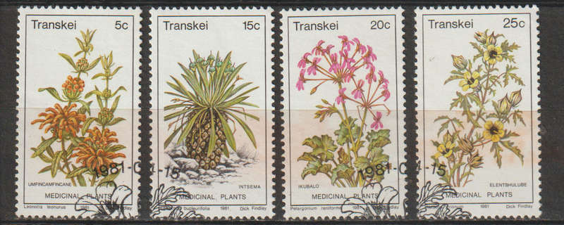 Transkei CTO Set Medicinal Plants 1981